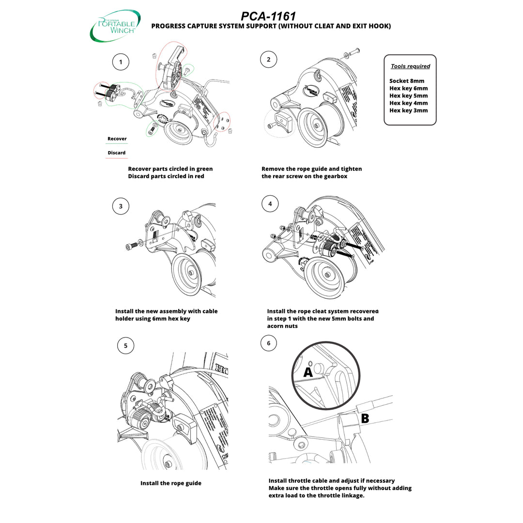 PCA-1161<BR>SUPPORT DU BLOQUEUR DE CORDE