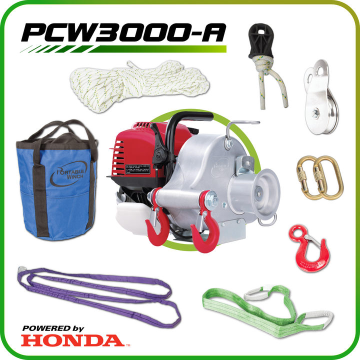 GX35 Petrol-Powered Portable Winch