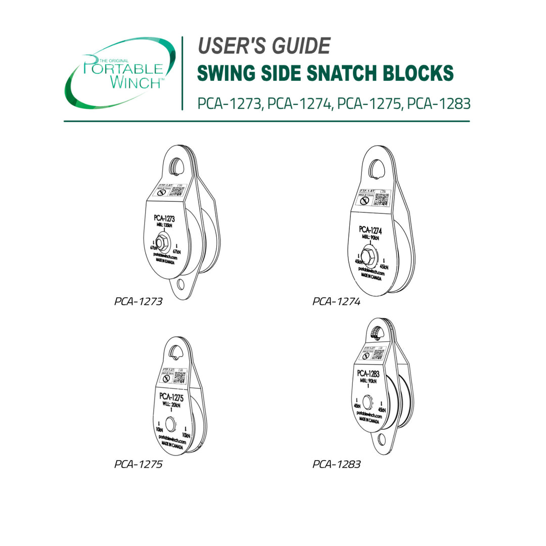 POULIES À CÔTÉS OSCILLANTS - <BR> INSTRUCTION