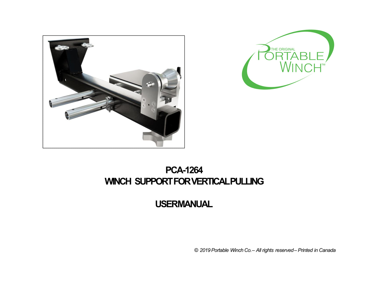PCA-1264 <BR>VERTICAL PULL WINCH SUPPORT