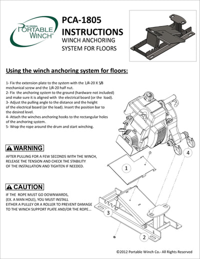 Floor-Mount Winch Anchoring System