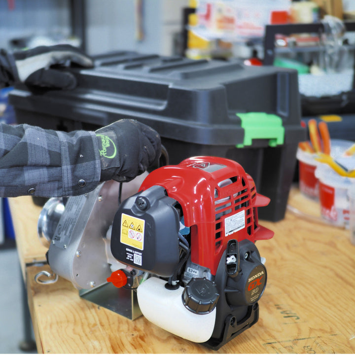 Trousse de treuil portable dans le garage