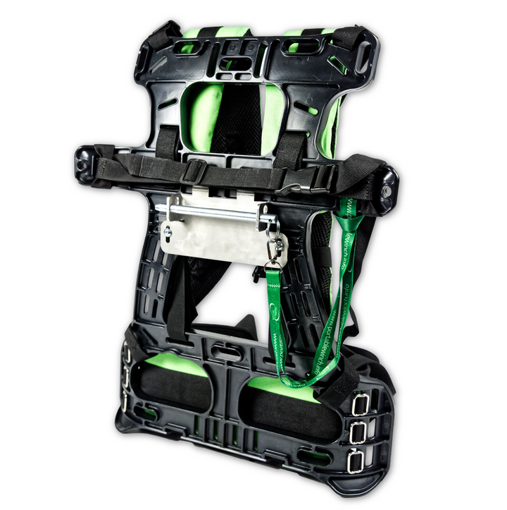 Molded pack frame for winches