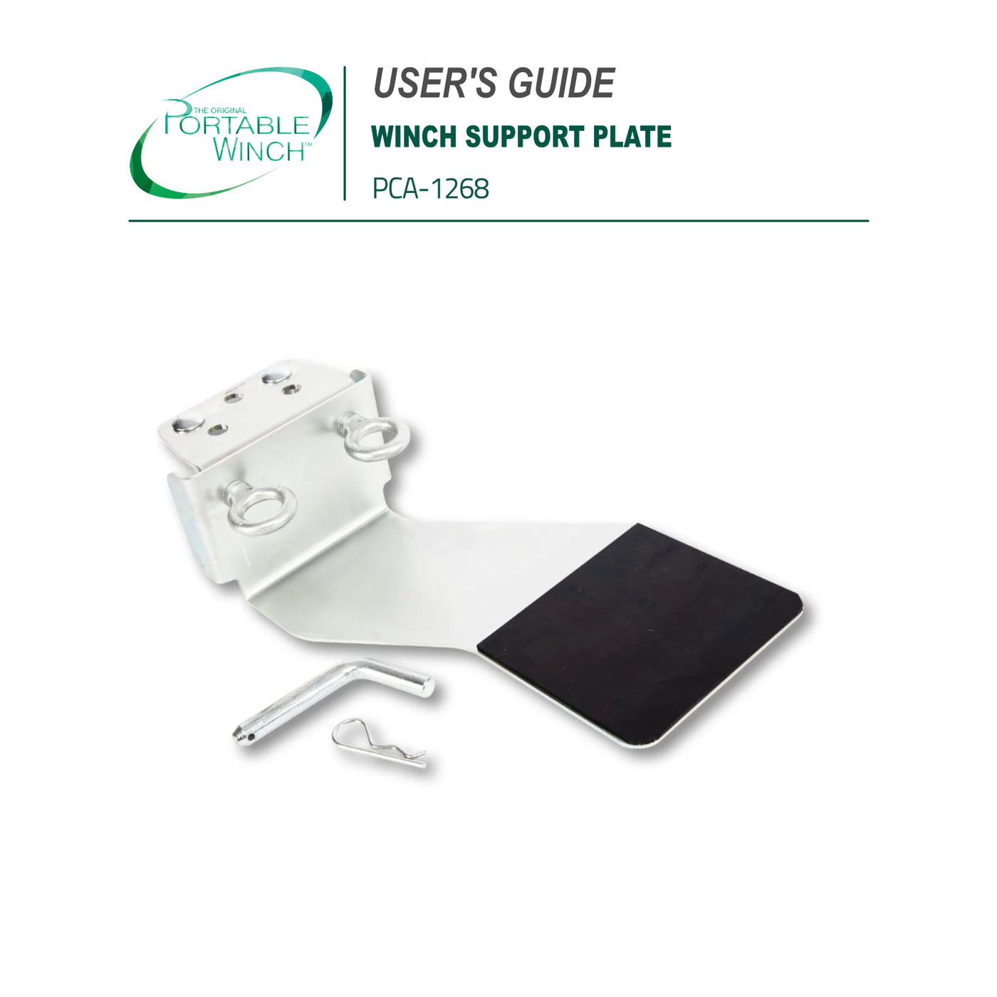 PLATEAU DE SUPPORT DE TREUIL  - INSTRUCTIONS