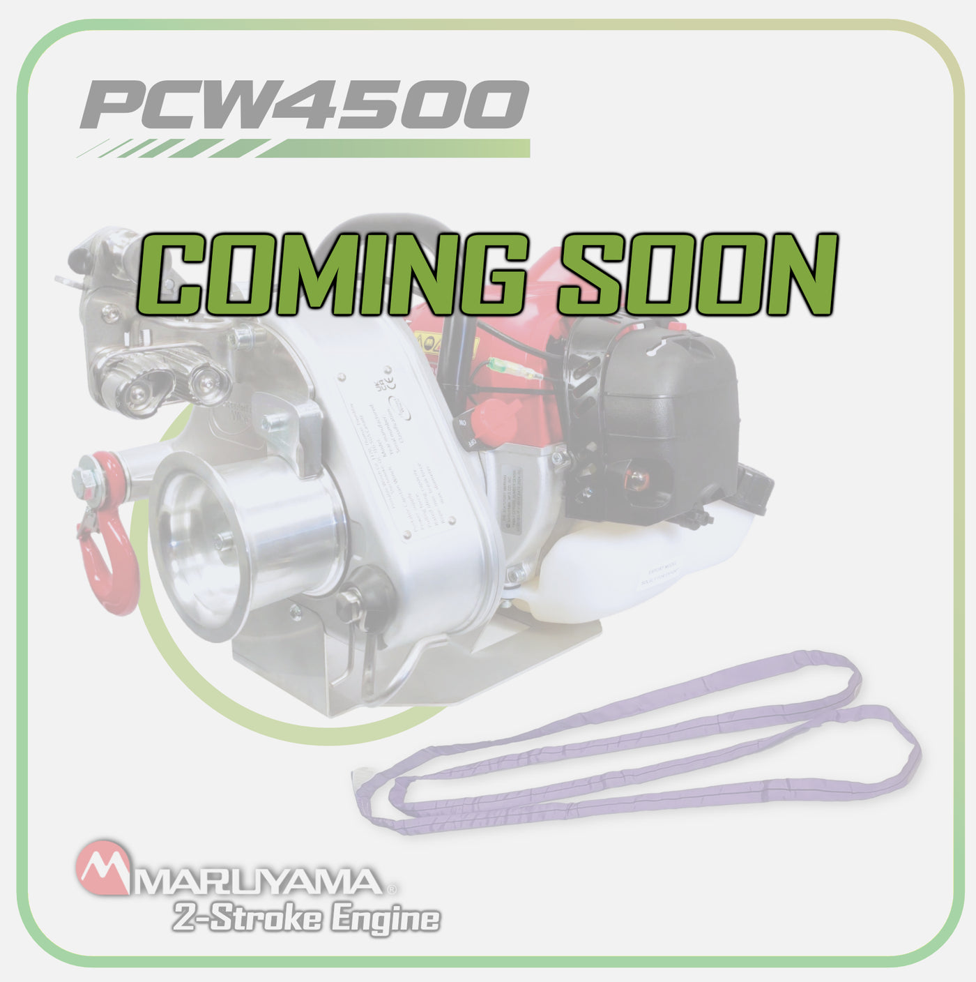 2-Stroke 50cc Petrol-Powered Portable Winch