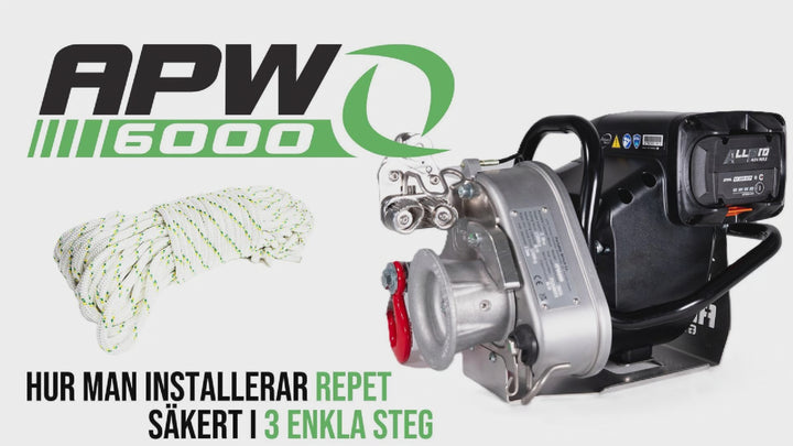 APW6000 repinstallation: korrekt repdragning.