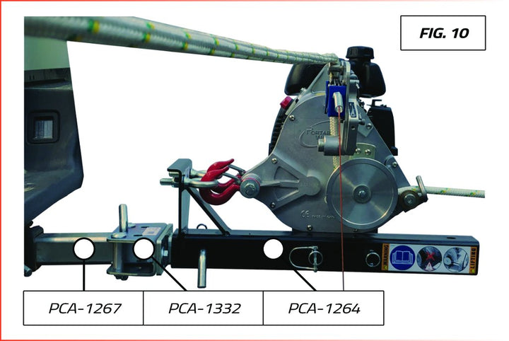 ANCRAGE PIVOTANT POUR SUPPORTS DE TIRE VERTICALE