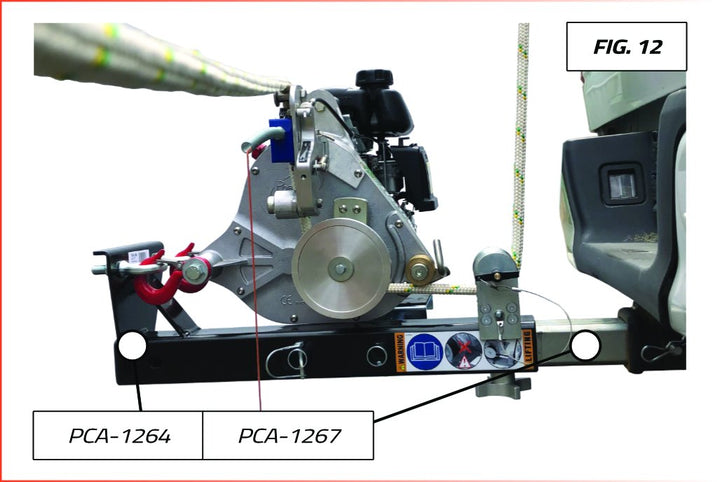 SUPPORTS DE TREUIL POUR TIRE VERTICALE