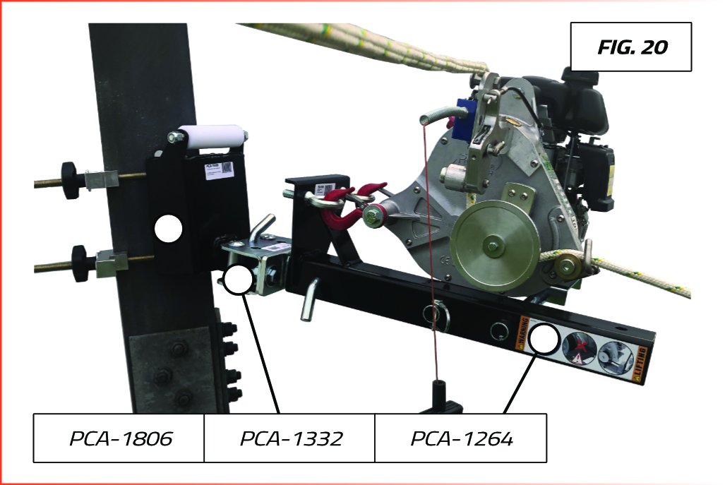 ANCRAGE PIVOTANT POUR SUPPORTS DE TIRE VERTICALE