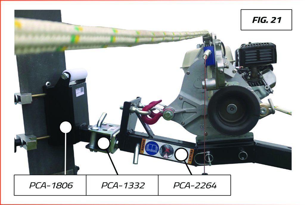 ANCRAGE PIVOTANT POUR SUPPORTS DE TIRE VERTICALE