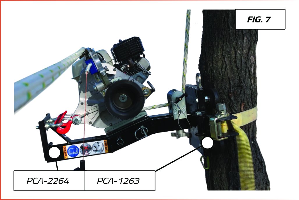 SUPPORT DE TREUIL POUR TIRE VERTICALE POUR PCH2000