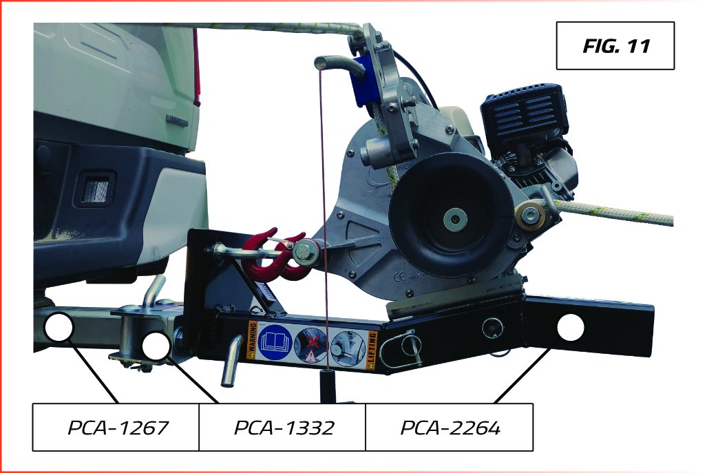 ANCRAGE PIVOTANT POUR SUPPORTS DE TIRE VERTICALE